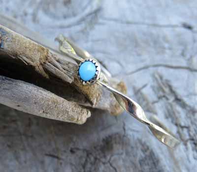 Turquoise Twist Cuff Bracelet -Native American